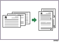 Ilustra&ccedil;&atilde;o das 2 p&aacute;ginas por folha