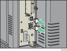 Abbildung R&uuml;ckseite Drucker