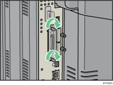 Abbildung R&uuml;ckseite Drucker