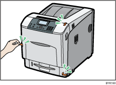 Illustrazione della stampante