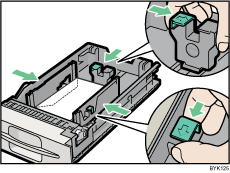 Ilustração da bandeja de alimentação de papel standard