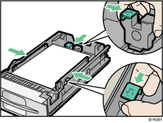 Standard paper feed tray illustration