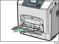 Bypass tray illustration