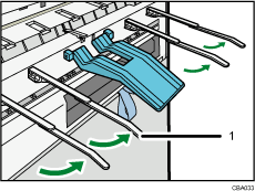 Original output guide illustration numbered callout illustration