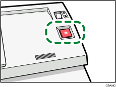 Scanner Stop key illustration