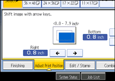 Operation panel screen illustration