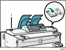 Imaging unit illustration numbered callout illustration