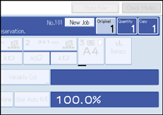 Operation panel screen illustration