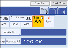Operation panel screen illustration
