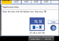 Operation panel screen illustration