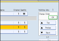 Operation panel screen illustration
