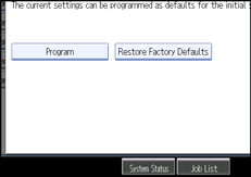 Operation panel screen illustration