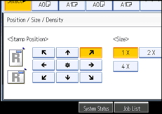 Operation panel screen illustration