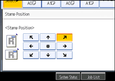 Operation panel screen illustration