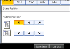 Operation panel screen illustration