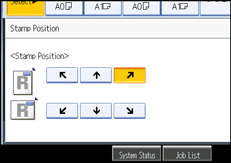 Operation panel screen illustration