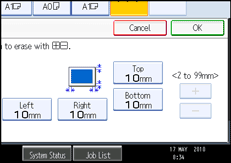 Operation panel screen illustration