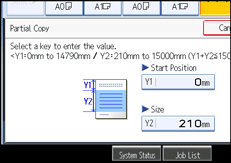 Operation panel screen illustration