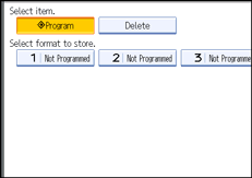 Operation panel screen illustration