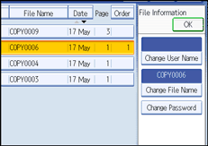 Operation panel screen illustration