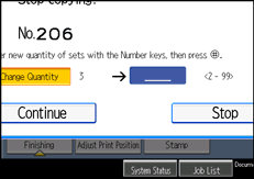 Operation panel screen illustration