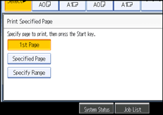 Operation panel screen illustration