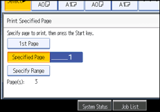 Operation panel screen illustration