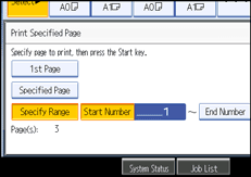 Operation panel screen illustration