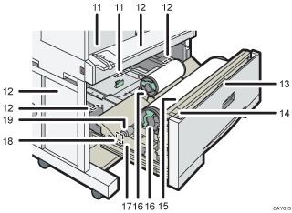 Main unit illustration numbered callout illustration
