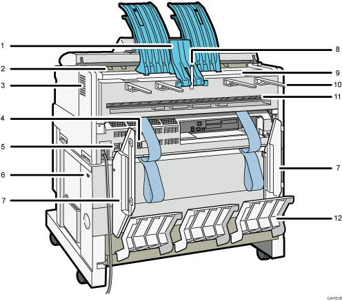 Main unit illustration numbered callout illustration