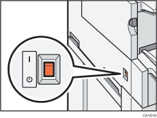 Main power switch illustration