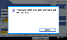 Operation panel screen illustration