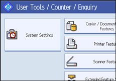 operation panel screen illustration