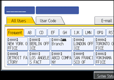 operation panel screen illustration