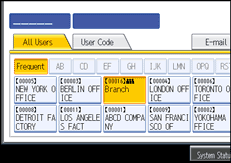 operation panel screen illustration