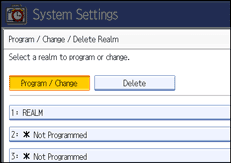 Operation panel screen illustration
