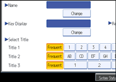 Operation panel screen illustration