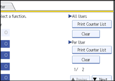 Operation panel screen illustration