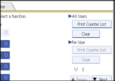 Operation panel screen illustration