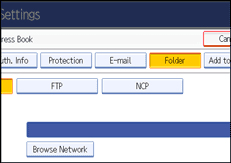 Operation panel screen illustration