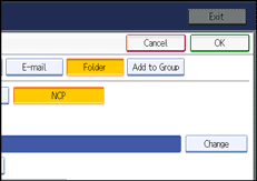 Operation panel screen illustration