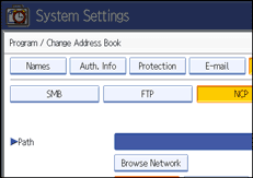 Operation panel screen illustration