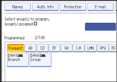 Operation panel screen illustration