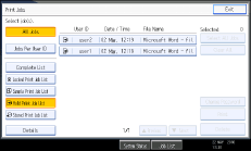 Operation panel screen illustration