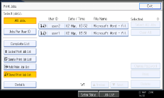 Operation panel screen illustration