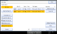 Operation panel screen illustration