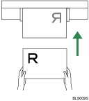 Illustration of the original orientation setting