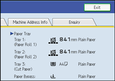 Operation panel screen illustration