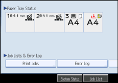 Operation panel screen illustration
