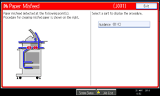 Operation panel screen illustration